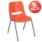 Flash Furniture Orange Shell Stack Chair, PK5 5-RUT-EO1-OR-GG - alternate 10